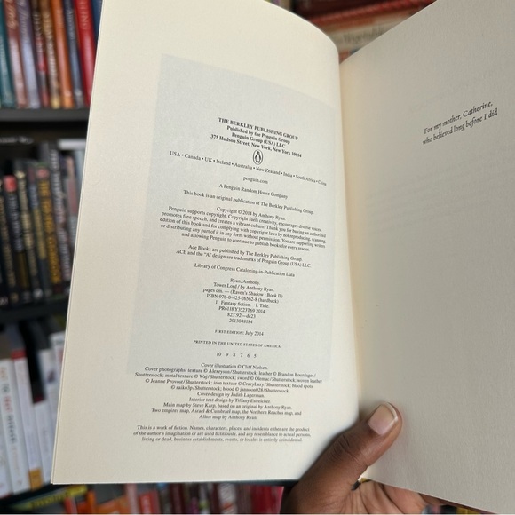 Tower Lord (A Raven’s Shadow Novel) by Anthony Ryan First Edition Hardcover - Picture 5 of 6